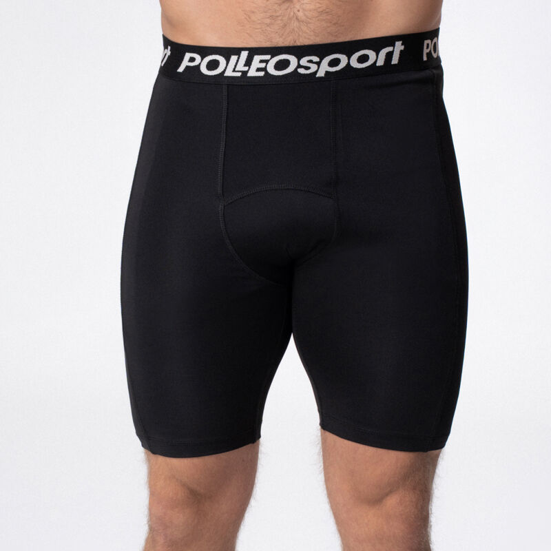 Polleo Men's Chronos Motion Compression Shorts, Black 